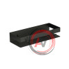 Полка для душа прямая Lemark 300 мм SHELF LINE из нерж. стали с крючками, черный